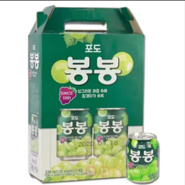 HAITAI BON BON Juice Pear Juice 1 Carton 12 TINS
