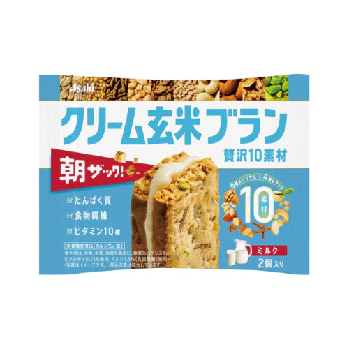 Asahi Cream Brown Rice Crackers