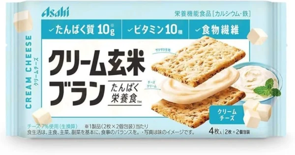 Asahi Cream Brown Rice Crackers